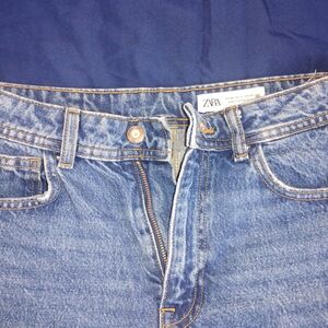 Zara Blue Straight Leg Jeans